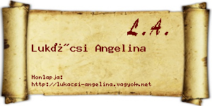 Lukácsi Angelina névjegykártya
